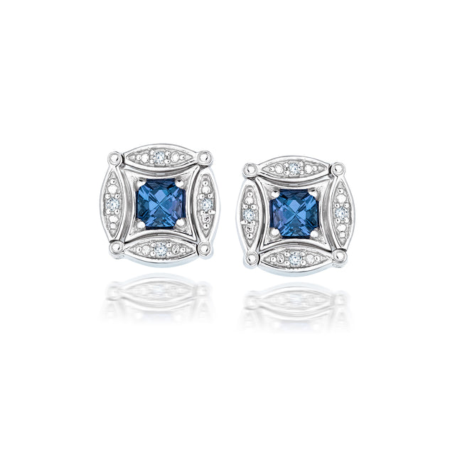 day to night tanzanite earrings sterling silver