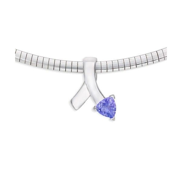 Safi Kilima Tanzanite Slide On Omega Chain Necklace